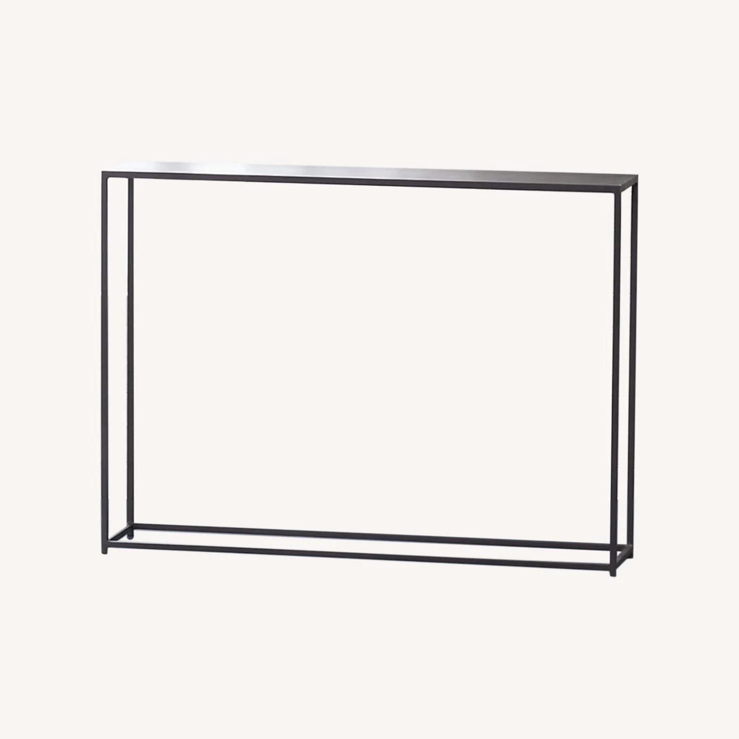 CB2 Mill Grey Metal Console Table Pair 10 CB2 Mill Grey Metal Console Table Pair - Image 10