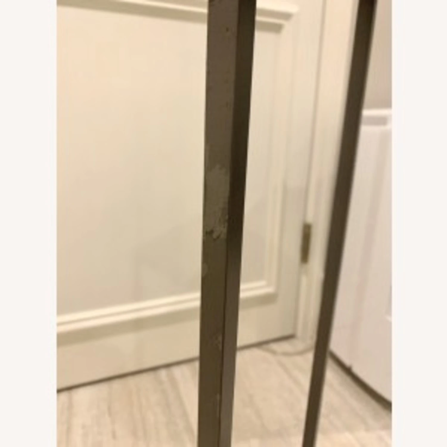 CB2 Mill Grey Metal Console Table Pair 11 CB2 Mill Grey Metal Console Table Pair - Image 11