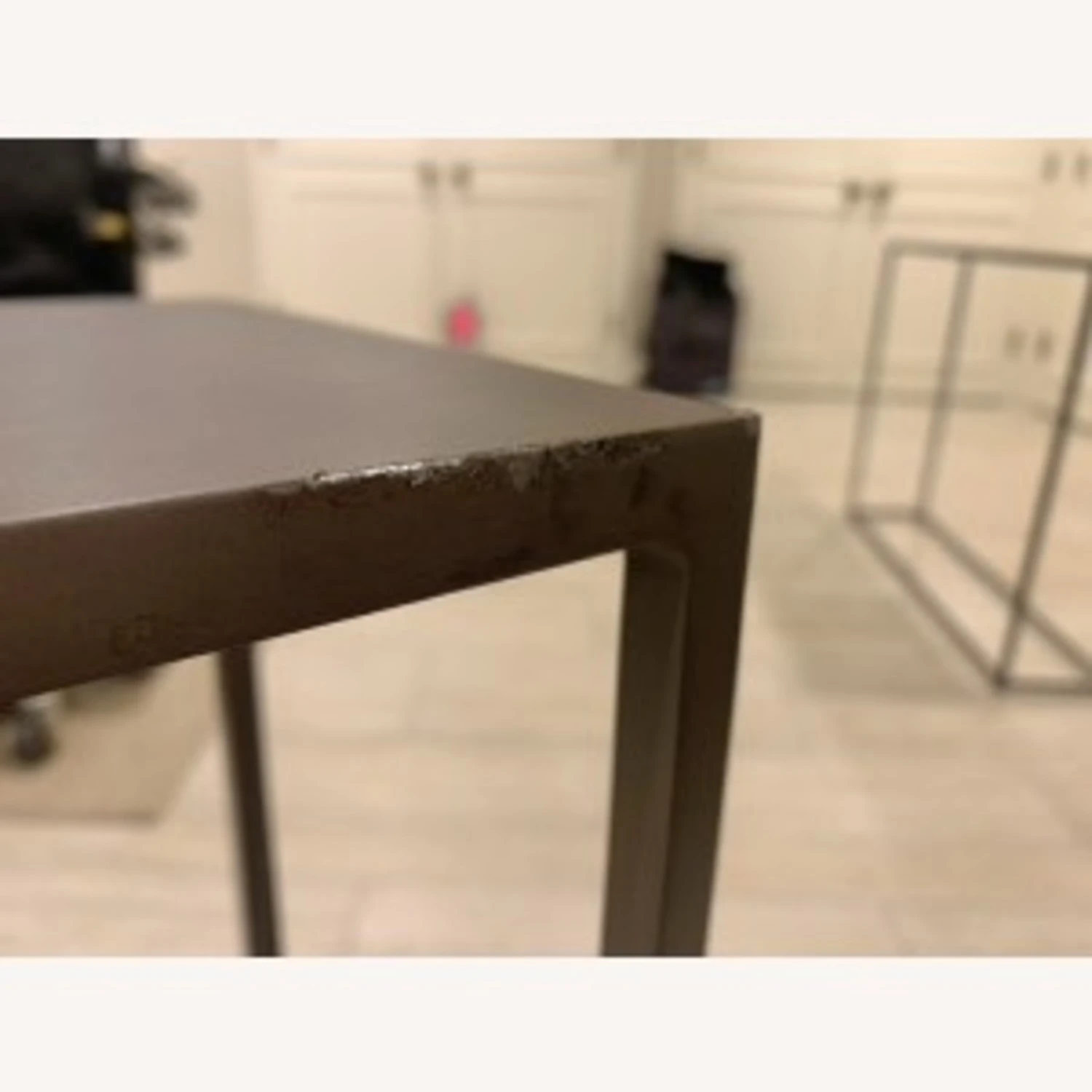 CB2 Mill Grey Metal Console Table Pair 12 CB2 Mill Grey Metal Console Table Pair - Image 12