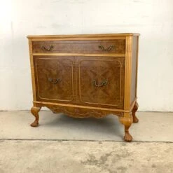 Vintage Burl Walnut Queen Anne Style Cabinet -Othee Home Shop 1500 1500 frame 0 1043
