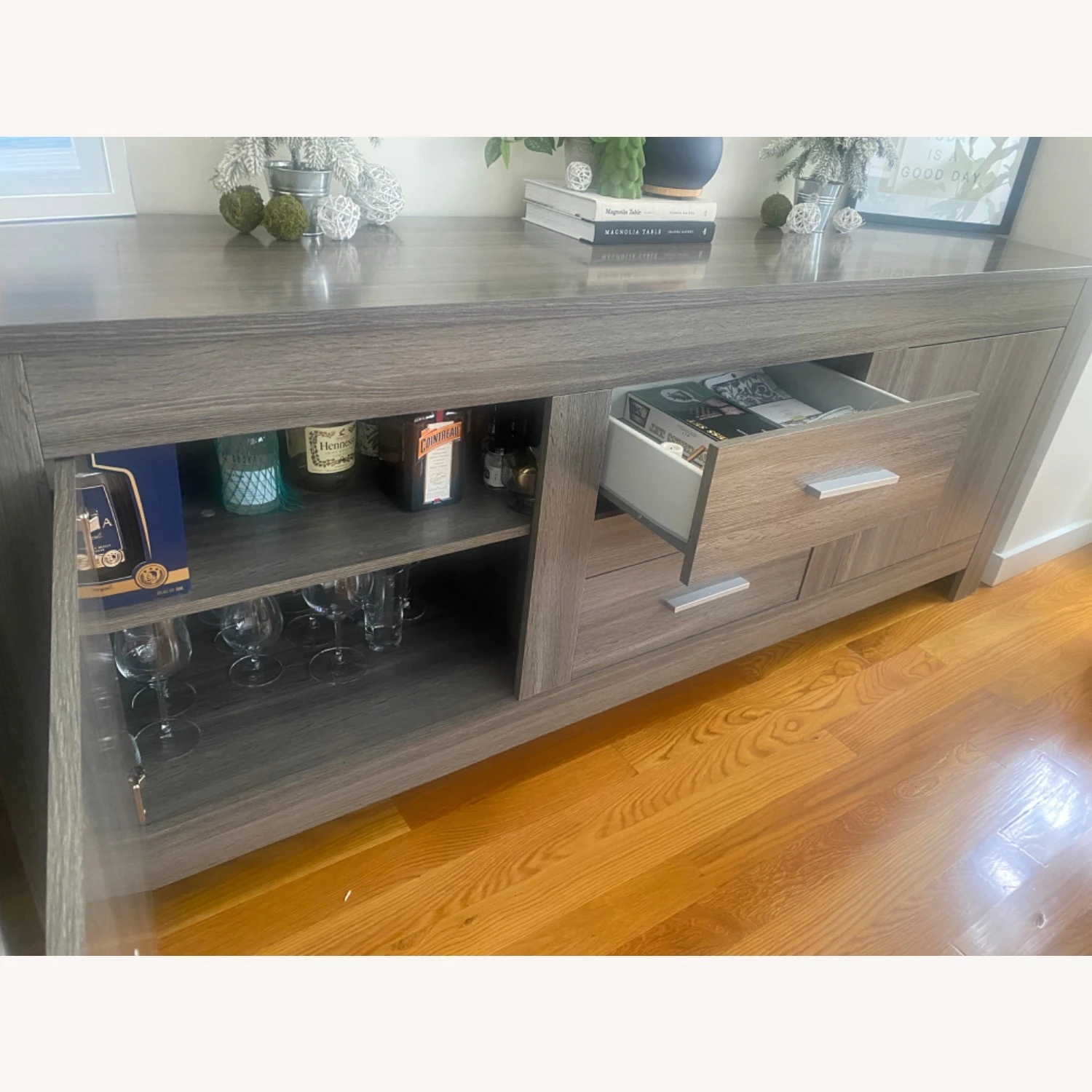 Grey Credenza 4 Grey Credenza - Image 4