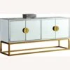 Other Sideboard In Gold Base W/ Mirrored Design