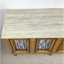 Mid-Century Travertine Top Credenza By JJ Metz -Othee Home Shop 1500 1500 frame 0 1210