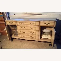 Vintage Credenza- Cream To Soft Beige Finish -Othee Home Shop 1500 1500 frame 0 1235