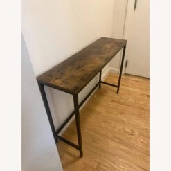Skinny Wood Console Table