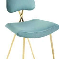 Other Modern Bar Stool In Sea Blue Performance Velvet -Othee Home Shop 1500 1500 frame 0 1460