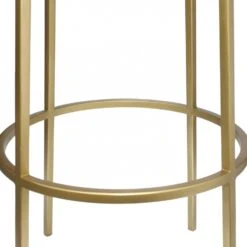 Other Bar Stool In Brushed Gold Iron W/ Rounded Seat