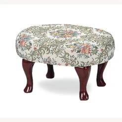 Other Mid Century Stool In Multi-Color Patterned Finish