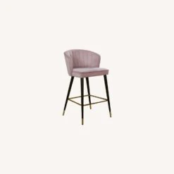 Other Counter Stool In Pink Velvet W/ Shell-Shaped Back -Othee Home Shop 1500 1500 frame 0 1502