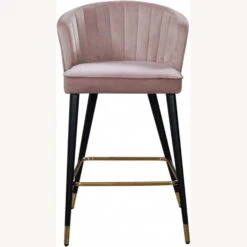 Other Counter Stool In Pink Velvet W/ Shell-Shaped Back -Othee Home Shop 1500 1500 frame 0 1504