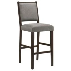 Other Bar Stool In Grey Fabric & Espresso Wood Finish -Othee Home Shop 1500 1500 frame 0 1511