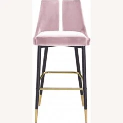 Other Bar Height Stool In Pink Velvet & Matte Black Legs -Othee Home Shop 1500 1500 frame 0 1573