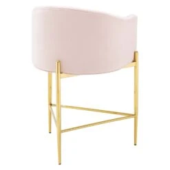 Other Counter Stool In Pink Velvet With Dense Foam Padding -Othee Home Shop 1500 1500 frame 0 1587