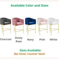 Other Counter Stool In Pink Velvet With Dense Foam Padding -Othee Home Shop 1500 1500 frame 0 1589