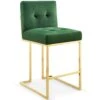 Other Modern Counter Height Stool In Emerald Velvet