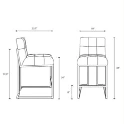 Other Modern Counter Height Stool In Emerald Velvet -Othee Home Shop 1500 1500 frame 0 1615