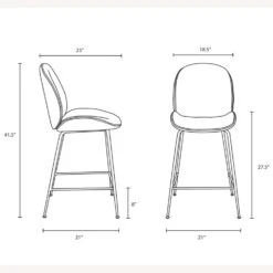 Other Counter Stool In Pink Velvet Polyester Upholstery -Othee Home Shop 1500 1500 frame 0 1641