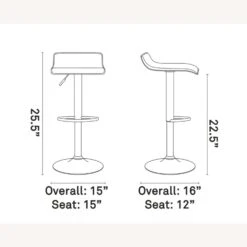 Other Bar Stool In Black Faux Leather Seat-Fabric Finish -Othee Home Shop 1500 1500 frame 0 1647