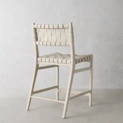 Williams Sonoma Stratton Counter Stool, Ivory,Grey -Othee Home Shop 1500 1500 frame 0 1653
