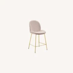 Other Counter Stool In Pink Polyester Fabric &Gold Frame -Othee Home Shop 1500 1500 frame 0 1660