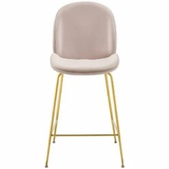 Other Counter Stool In Pink Polyester Fabric &Gold Frame -Othee Home Shop 1500 1500 frame 0 1661