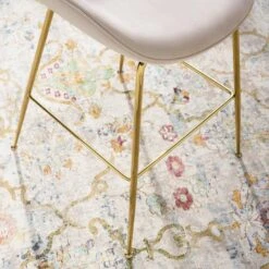 Other Counter Stool In Pink Polyester Fabric &Gold Frame -Othee Home Shop 1500 1500 frame 0 1663