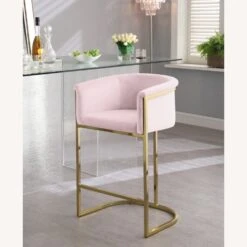 Other Counter Stool In Pink Velvet W/ Gold Steel Base -Othee Home Shop 1500 1500 frame 0 1703
