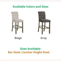 Other Bar Stool Upholstered In Linen-Like Grey Fabric -Othee Home Shop 1500 1500 frame 0 1740
