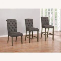 Other Bar Stool Upholstered In Linen-Like Grey Fabric -Othee Home Shop 1500 1500 frame 0 1741