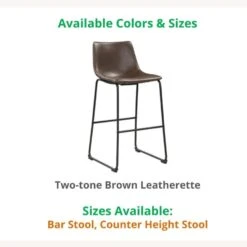 Other Retro Style Barstool In Brown Leatherette W/ Black Metal Frame -Othee Home Shop 1500 1500 frame 0 1749