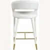 Other Counter Stool In Cream Velvet W/ Rounded Back