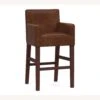 Pottery Barn Classic Leather Bar Stool