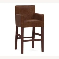 Pottery Barn Classic Leather Bar Stool