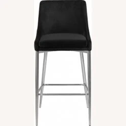 Other Counter Height Stool In Black Velvet & Chrome Base -Othee Home Shop 1500 1500 frame 0 1775