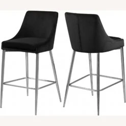 Other Counter Height Stool In Black Velvet & Chrome Base -Othee Home Shop 1500 1500 frame 0 1778