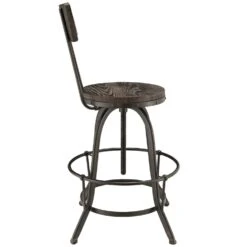 Other Bar Stool In Black Pine Wood W/ Metal Frame Finish -Othee Home Shop 1500 1500 frame 0 1800