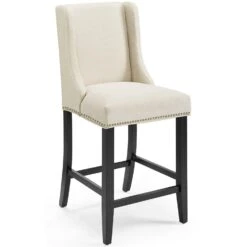 Other Counter Stool In Beige Fabric W/ Nailhead Trim -Othee Home Shop 1500 1500 frame 0 1817