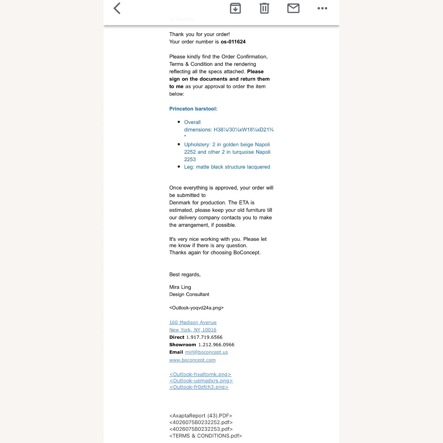 BoConcept Custom Princeton Bar Stools 2 BoConcept Custom Princeton Bar Stools - Image 2