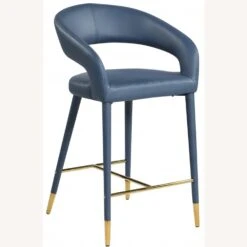 Other Counter Stool In Navy Faux Leather W/Rounded Back -Othee Home Shop 1500 1500 frame 0 1857