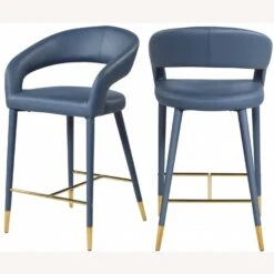 Other Counter Stool In Navy Faux Leather W/Rounded Back -Othee Home Shop 1500 1500 frame 0 1860