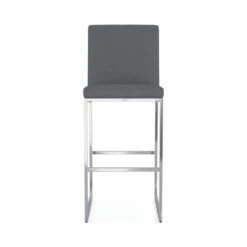 Williams Sonoma Lancaster Leather Bar Stool