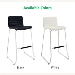 Other Bar Stool In White W/ Stainless Steel Base Finish -Othee Home Shop 1500 1500 frame 0 1888
