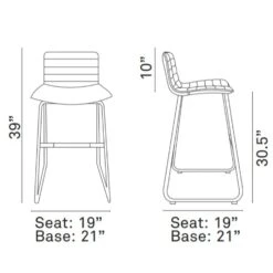 Other Bar Stool In White W/ Stainless Steel Base Finish -Othee Home Shop 1500 1500 frame 0 1889