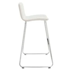 Other Bar Stool In White W/ Stainless Steel Base Finish -Othee Home Shop 1500 1500 frame 0 1890