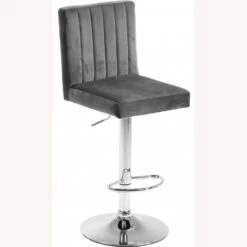 Other Adjustable Stool In Grey Velvet W/ Channel Tufting -Othee Home Shop 1500 1500 frame 0 1952