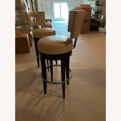 Leather (bone) Swivel Bar Stools