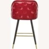 Other Bar Stool In Red Faux Leather W/ Espresso Legs