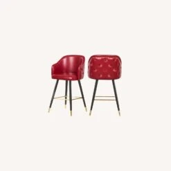 Other Bar Stool In Red Faux Leather W/ Espresso Legs -Othee Home Shop 1500 1500 frame 0 1981