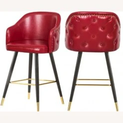 Other Bar Stool In Red Faux Leather W/ Espresso Legs -Othee Home Shop 1500 1500 frame 0 1982