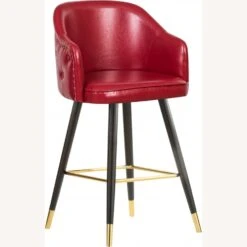 Other Bar Stool In Red Faux Leather W/ Espresso Legs -Othee Home Shop 1500 1500 frame 0 1984